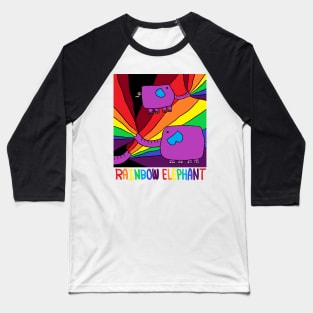 rainbow elephant Baseball T-Shirt